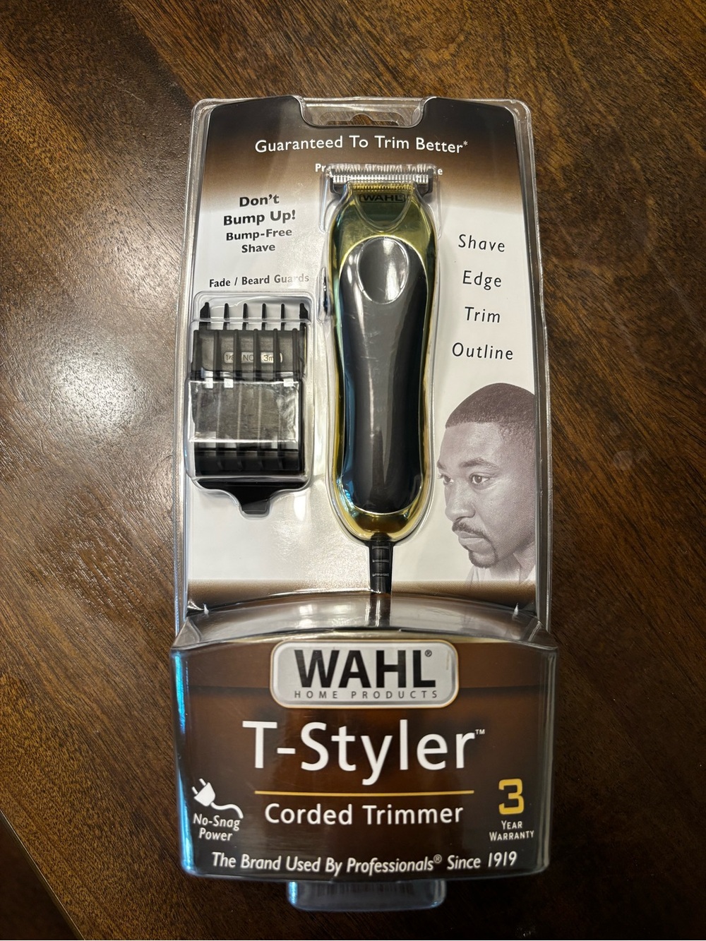 Wahl T-Styler Corded Trimmer - Black and Gold